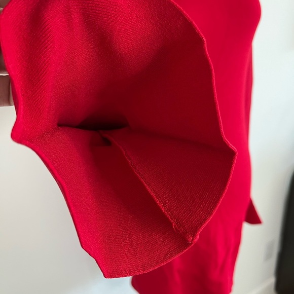 Red ribbed Michael Kors dress size small (0121) - Picture 3 of 5